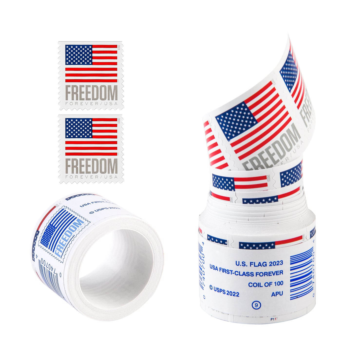 2023 US Flags / Freedom Booklets Rolls Forever First Class Postage Stamps image 1