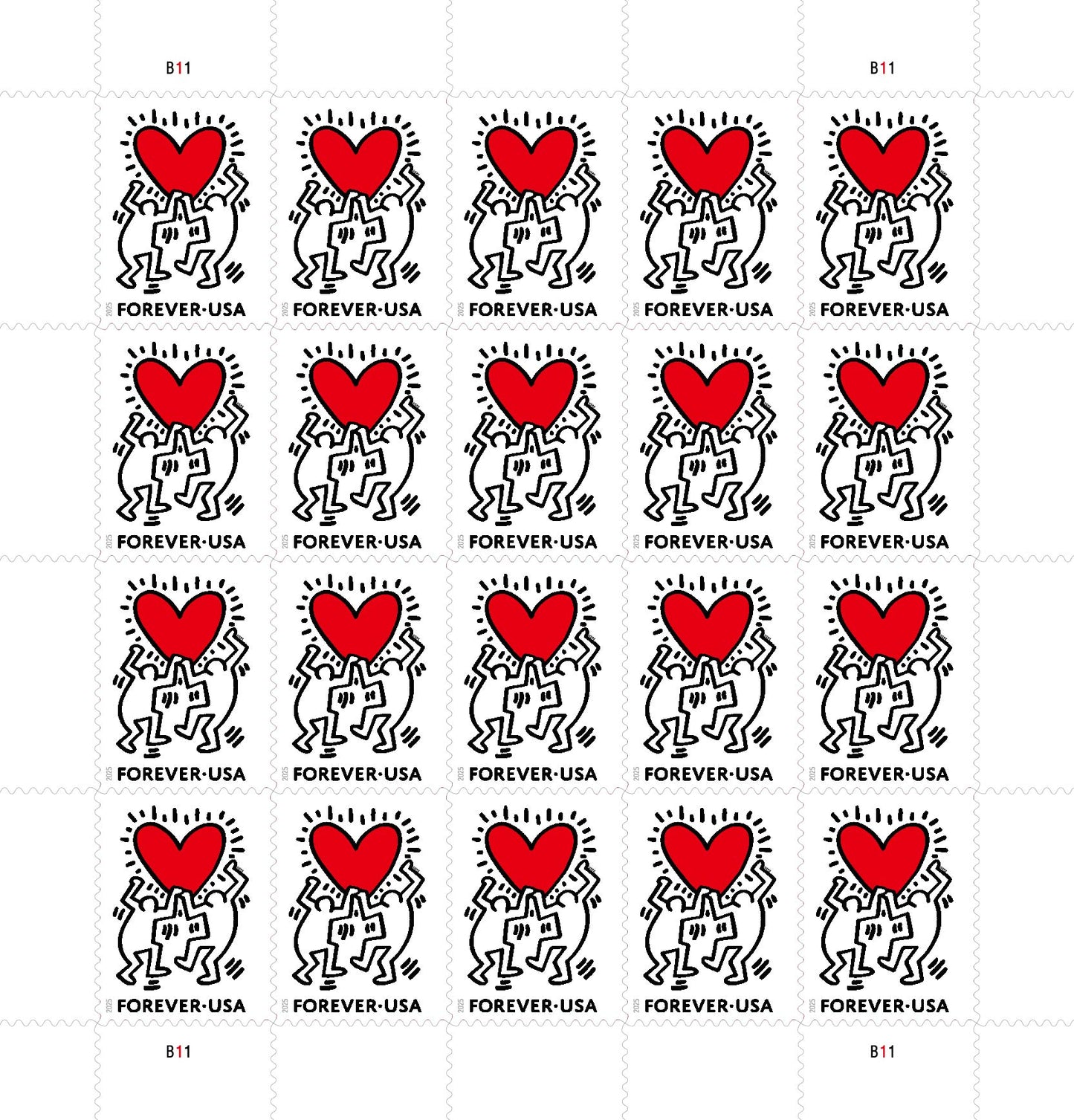 2025 Love Forever First Class Postage Stamps image 0