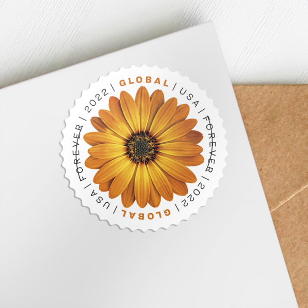 Global African Daisy International First Class Forever US Postage Stamps image 2