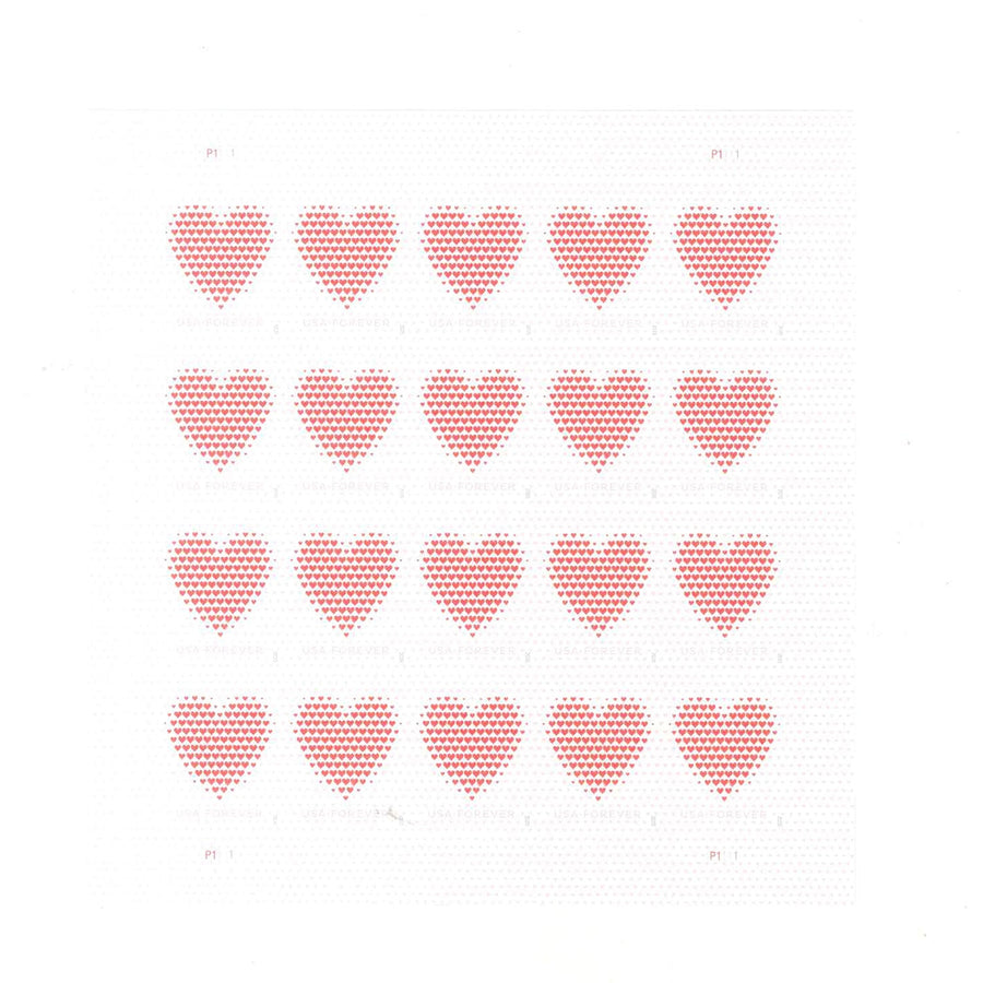 Made of Hearts Forever First Class Postage Stamps image 1