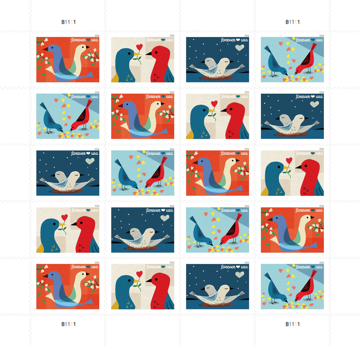 2026 Love Forever First Class Postage Stamps