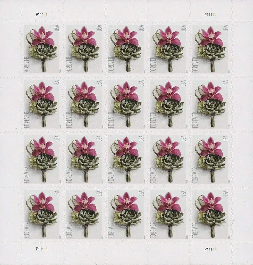 Contemporary Boutonniere Forever First Class Postage Stamps