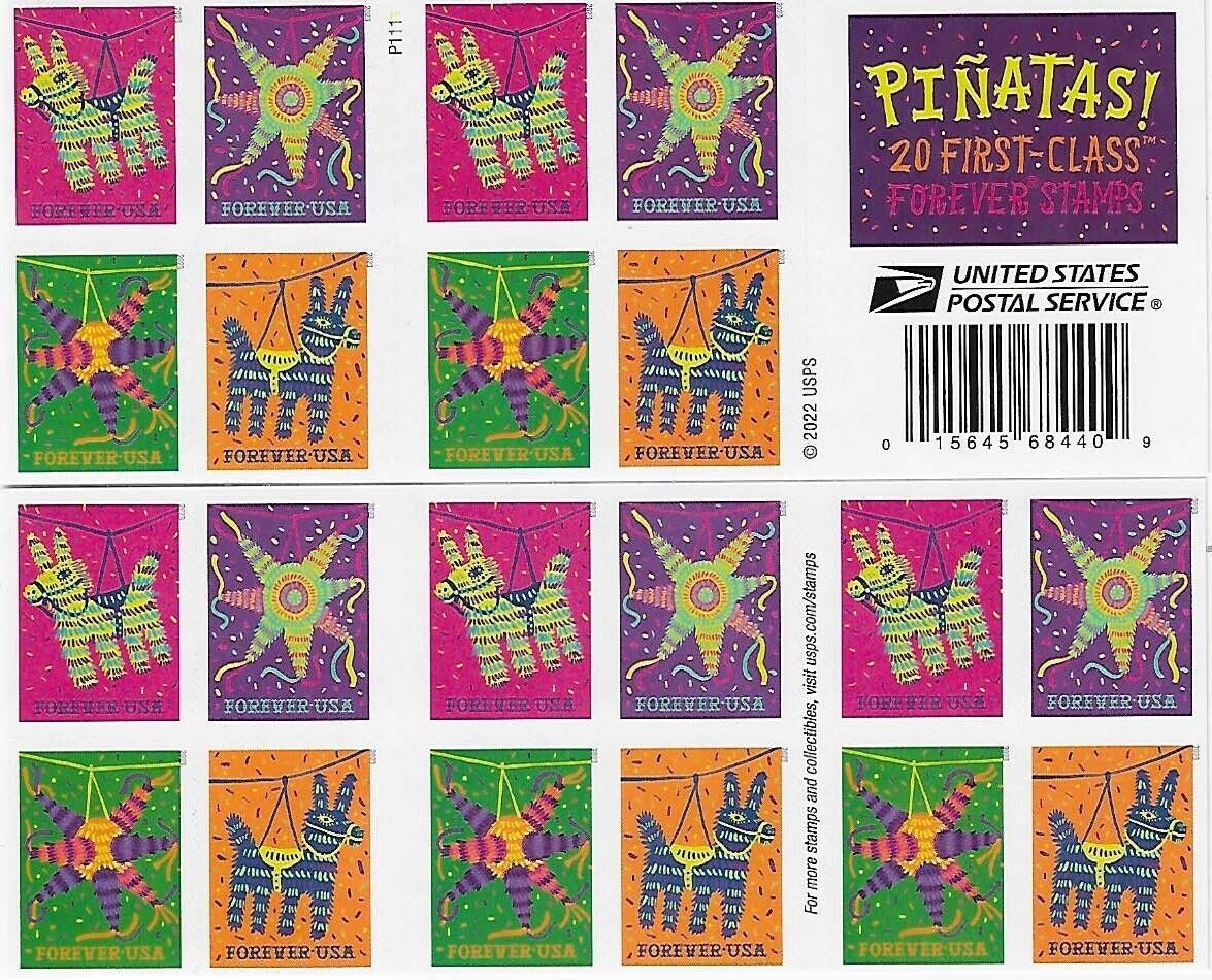 Pinatas Forever First Class Postage Stamps image 0