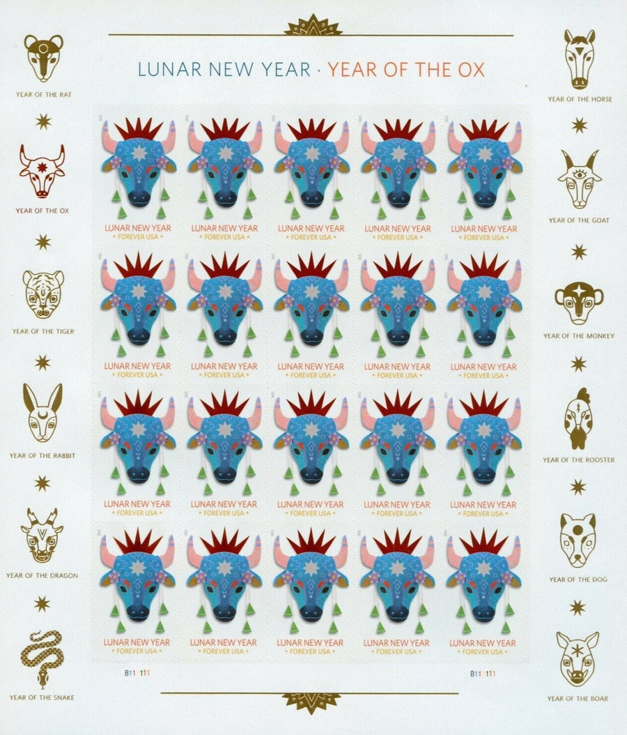 Year of the Ox Stamp Celebrates Lunar New Year Forever First Class Postage Stamps